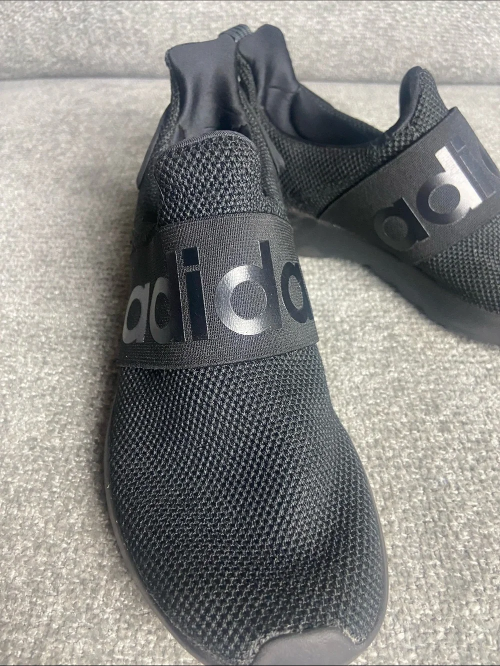adidas womens size 6 All-Black Slip-On Athletic Sneakers